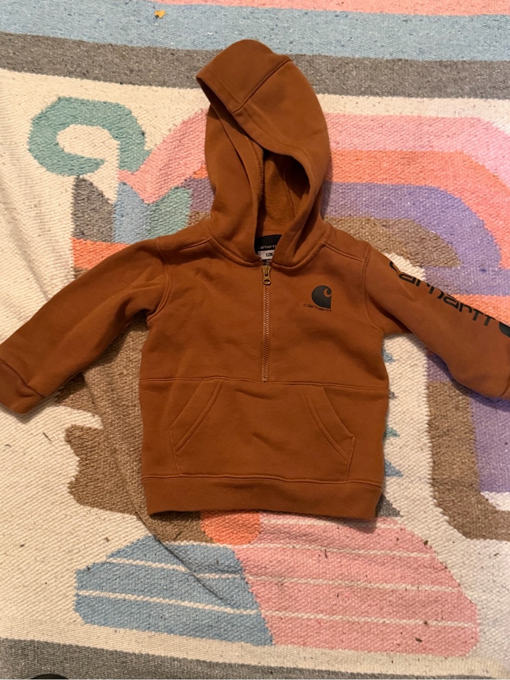 Carhartt Infant/ baby 12 Month Half Zip Hoodie Sweatshirt